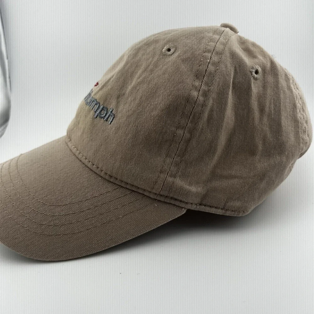 Triumph Motorcycles Aircraft Window Experts Tan Adjustable Strapback Hat
